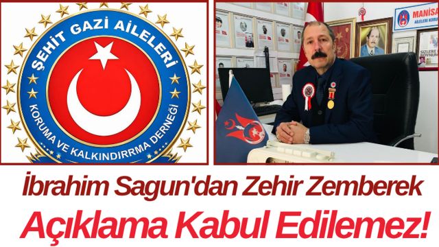 İbrahim Sagun'dan Zehir Zemberek Açıklama Kabul Edilemez!