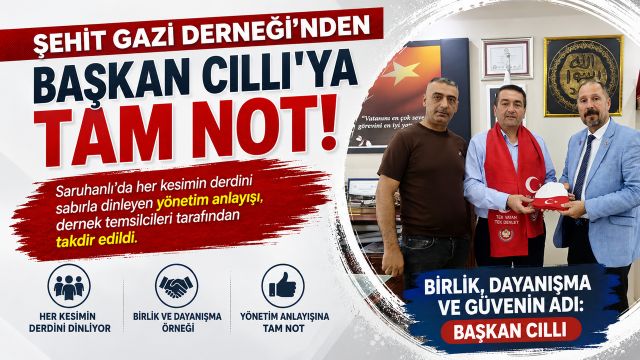 Şehit Gazi Derneği'nden Başkan Cıllı'ya Tam Not