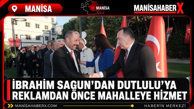 İbrahim Sagun’dan Dutlulu’ya Reklamdan Önce Mahalleye Hizmet